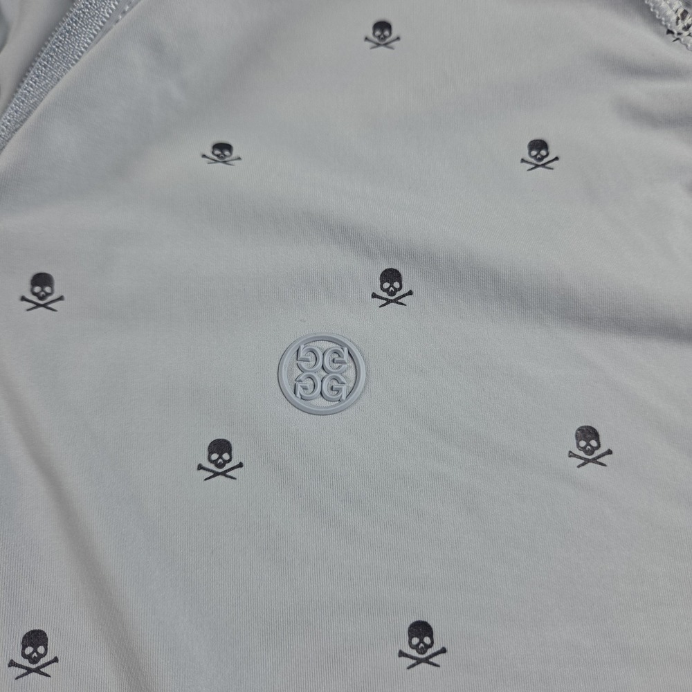G Fore 1/4 Zip Golf Pullover Women Size Large Skull Light Blue Tech Performance - Picture 3 of 7